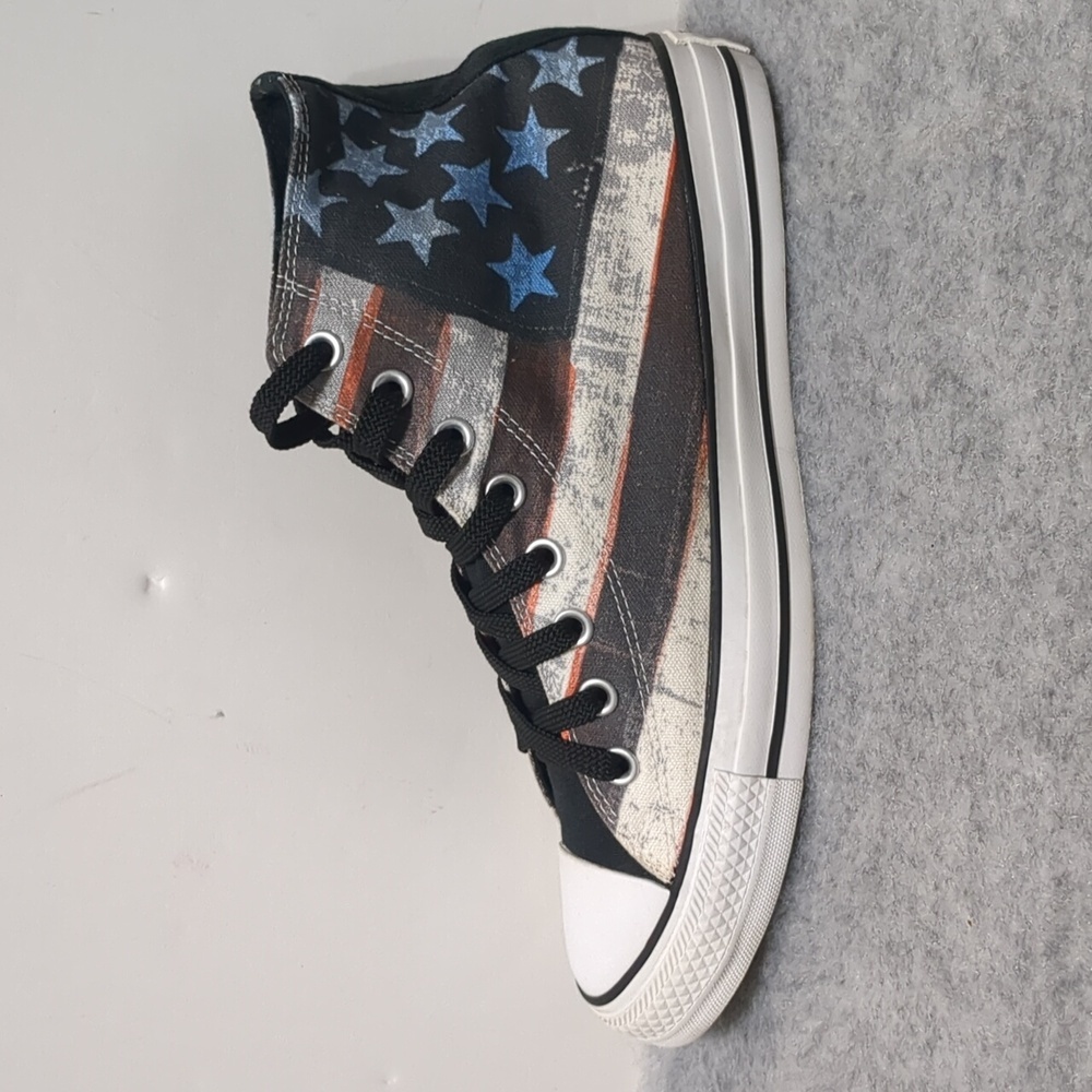 Converse Chuck Taylor All Star Unisex Shoes Distressed USA American Flag W11/M9